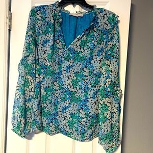 Ann Taylor Loft floral blouse